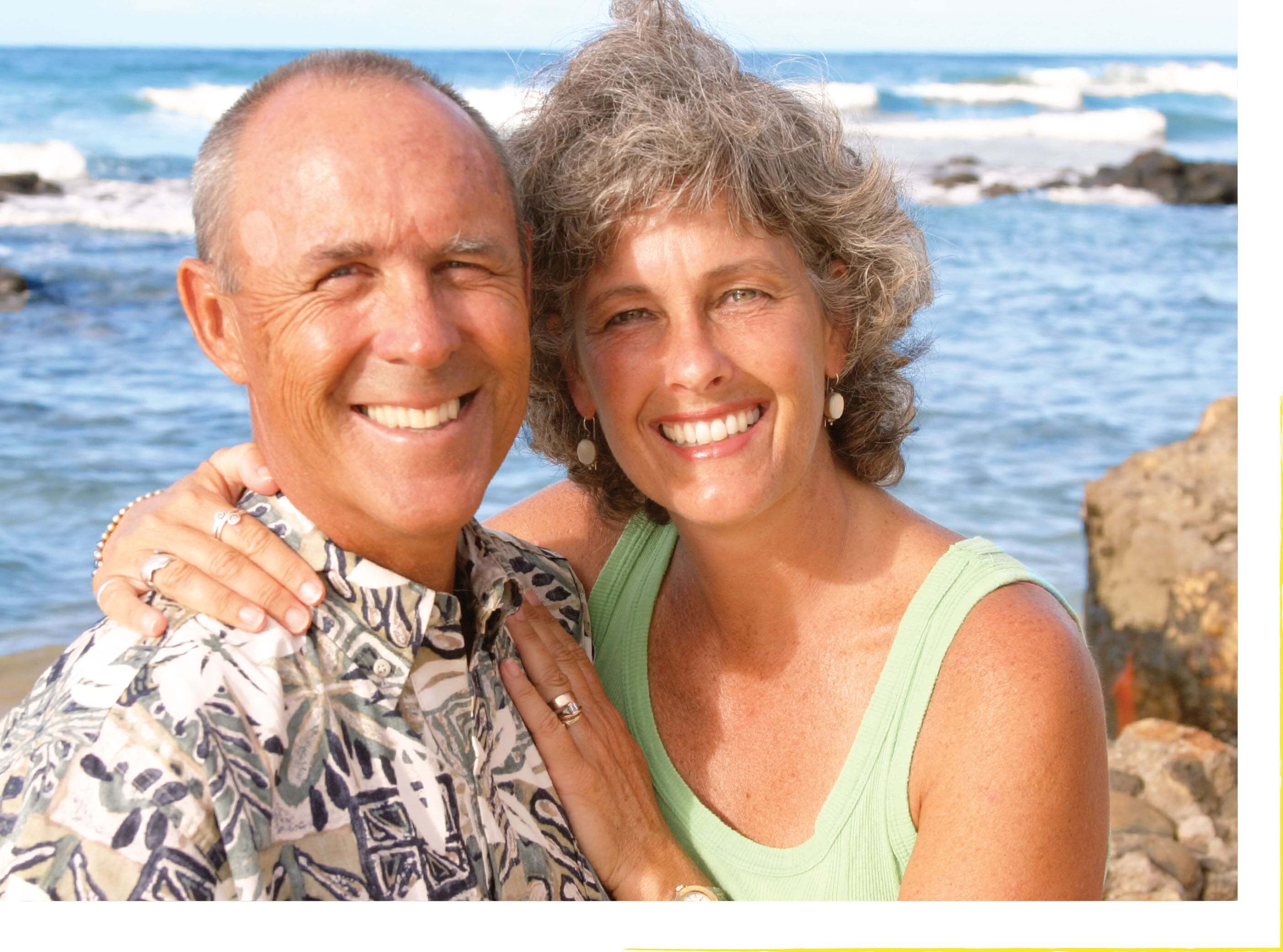 Mike and Connie on the beach